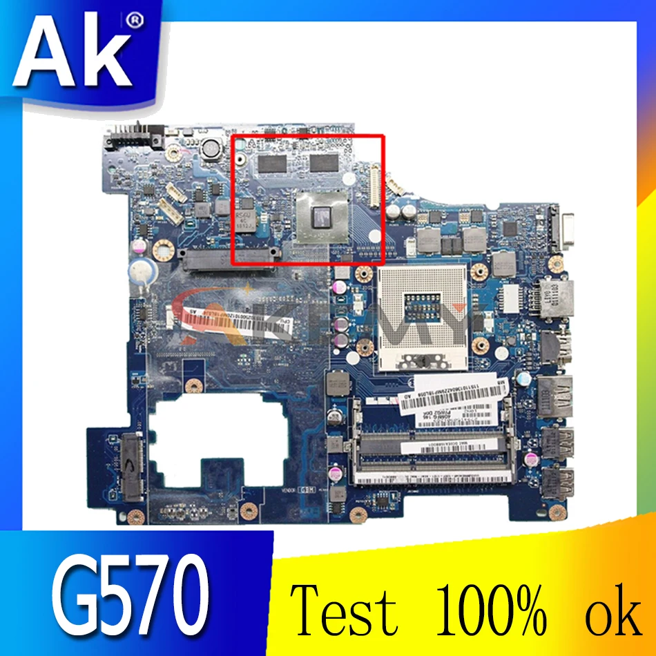 

Laptop motherboard For LENOVO Ideapad G570 Mainboard HM65 216-0774207 HDMI DDR3