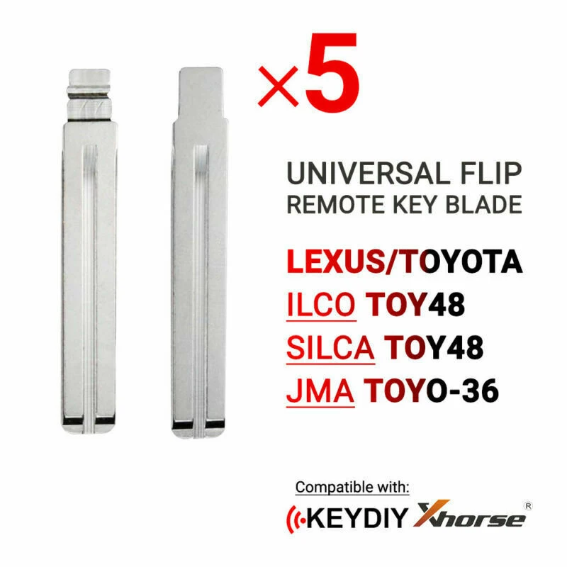 

5x откидной пульт дистанционного управления для пультов дистанционного управления Xhorse и Keydiy #77 Lexus Type TOY48 TOYO-36