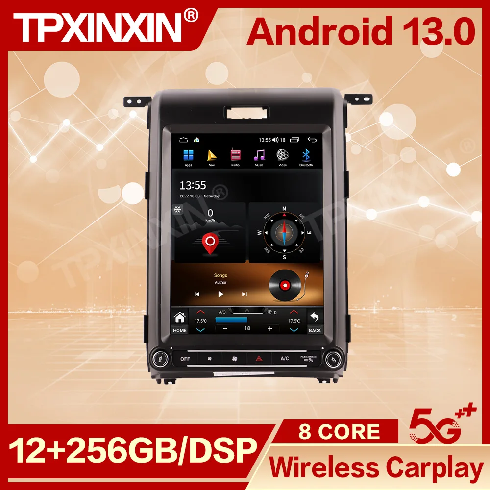 Радио Coche с Android Auto для Ford F150 Raptor 2015 2016 2017 2018 2019 автомобильный GPS-навигатор