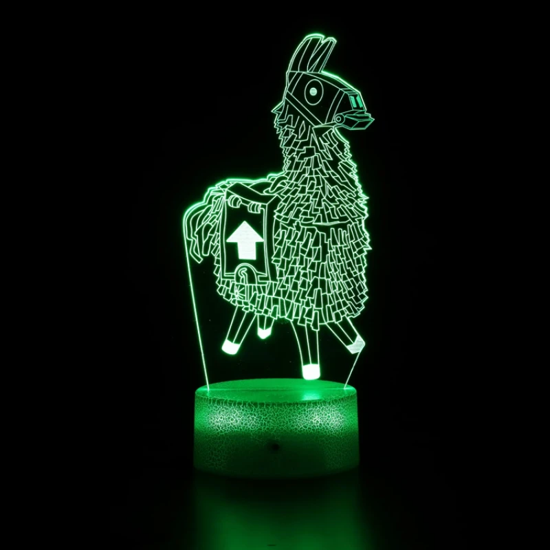 Tiger horse gorilla leopard 3D Acrylic USB Led Lamp Xmas Christmas Decorations for Children's Night Light Birthday Bedside L