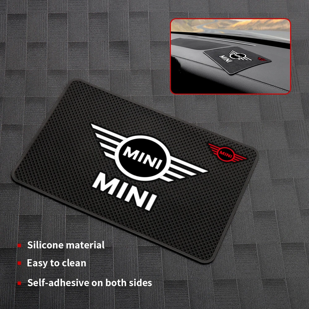 

Car Silicone Dashboard Non Slip Phone Mats Anti-slip Pads Auto Accessories For Mini cooper r56 fridge R50 R52 R53 R55 R57 R58