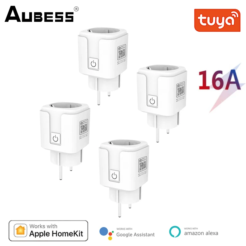 

16A EU WiFi Smart Plug WiFi Wireless Socket Outlet Works With Alexa Google Home Alice Tuya Smart Life HomeKit Smart Home Control
