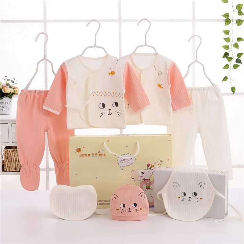 0-3 Months Infant Underwear Suits Soft Cotton Cartoon Baby Girl Clothes Set Newborn clothing New Born Boy Outfits