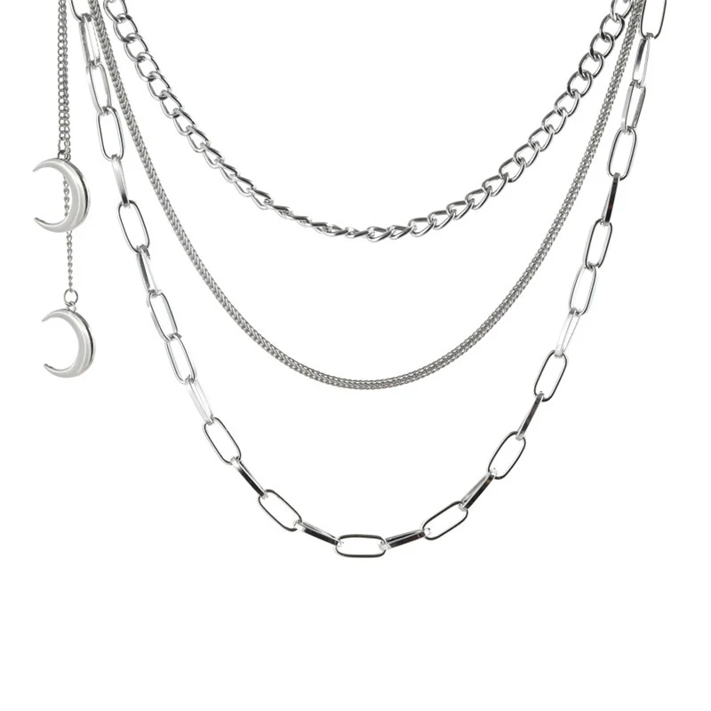 Цепочка с подвеской в виде готической Луны для мужчин и женщин - купить по