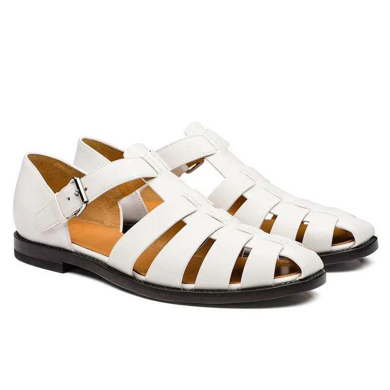 

Sandals Women 2022 Women Sandals Cover Round Toe Buckle Strap Flats Sandals Adult Pu Comfortable Woman Shoes Sandals Ladies