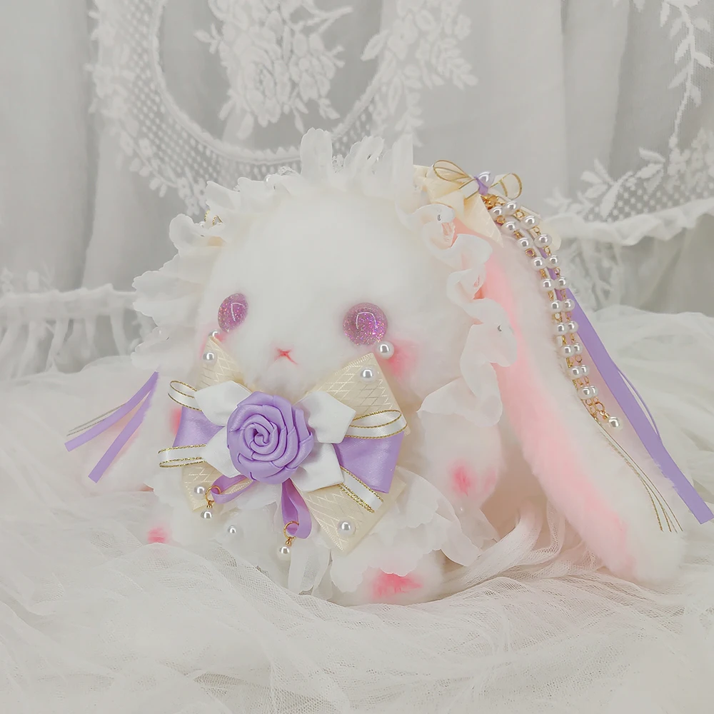 

Original Lolita Crossbody Rabbit Bag Doll Japanese Birthday Gift Exquisite Plush Bow Pearl
