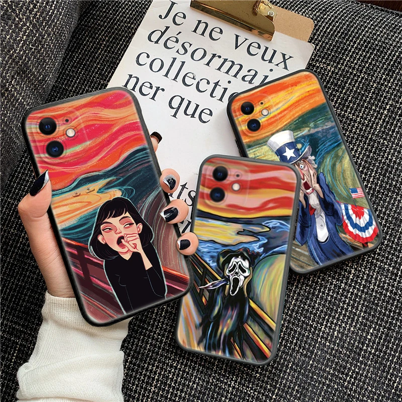 239Z Мягкий силиконовый чехол Scream Canvas для Samsung S9 Plus S10 S10E S20 Fe Lite S21 S22 S23 S30 Ultra