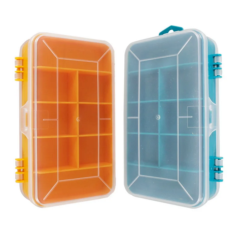 

13 Grids Boxes Portable Transparent Storage Box Tools Case Screws Double-Side Multifunctional Plastic Organizer Container Tool