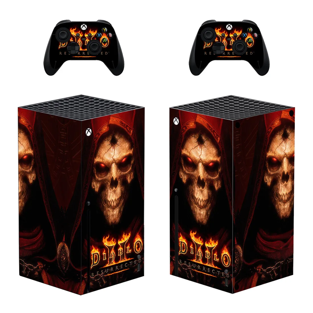 

Diablo Style Xbox Series X Skin Sticker for Console & 2 Controllers Decal Vinyl Protective Skins Style 1
