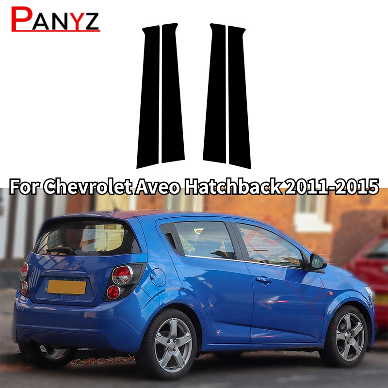 

Car Window Pillar Posts for Chevrolet Aveo Hatchback 2011 2012 2013 2014 2015 Trims Cover BC Column Sticker Chromium Styling