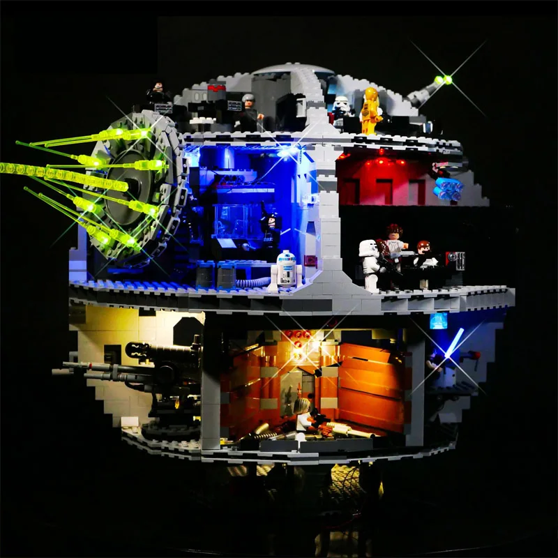 

Дисплей Moc Звездный Корабль, конструктор «Супер смерти», совместимый с 75159 4016 шт. строительных блоков, кирпичи, игрушка