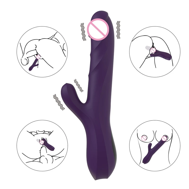 Female G Spot Rabbit Silicone Vibrator Orgasm Adult Toys USB Charging Powerful Masturbation Sex Toy For Women Adult Sex Product