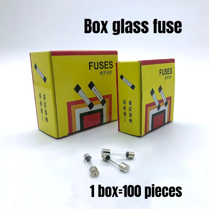 

Customizable Box Fuse 5 * 20 6 * 30 0.1a-30a 3c Fuse Current 250v Glass Fuse