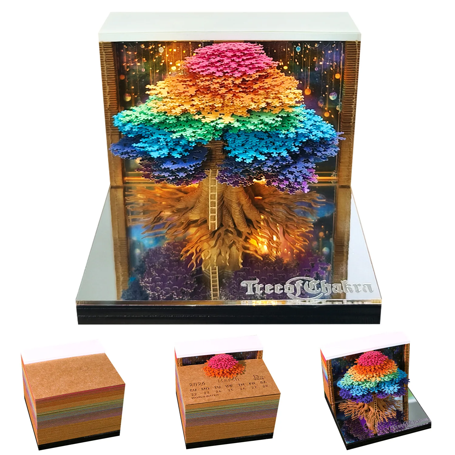 Бумажный 3D-календарь OMOSHIROI BLOCK