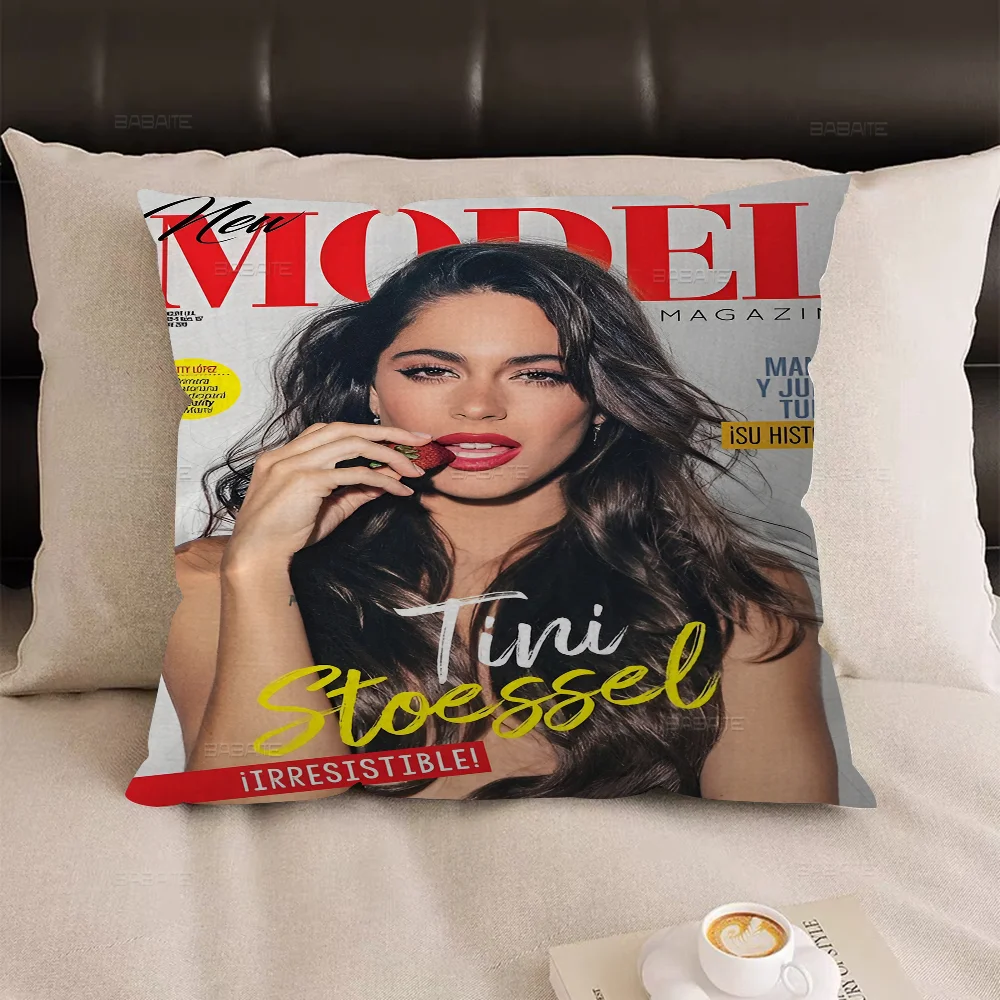 Аргентинская актриса T-Tini S-Stoessel Подушка Аниме Диван-кровать Голова Наволочка