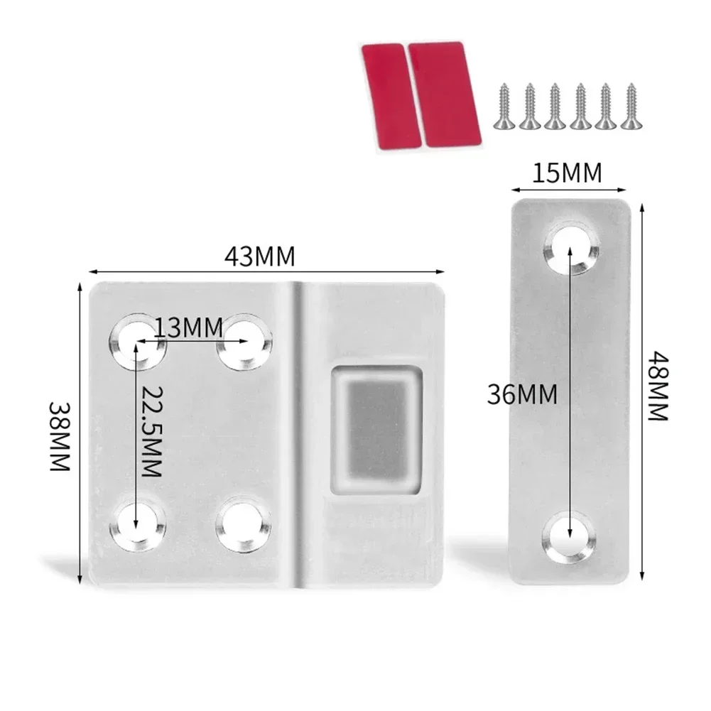 Kompaktowa konstrukcja Szafa Szafka Zatrzaski do szafy Odbojniki drzwi Meble DIY Śruba siła magnetycznego