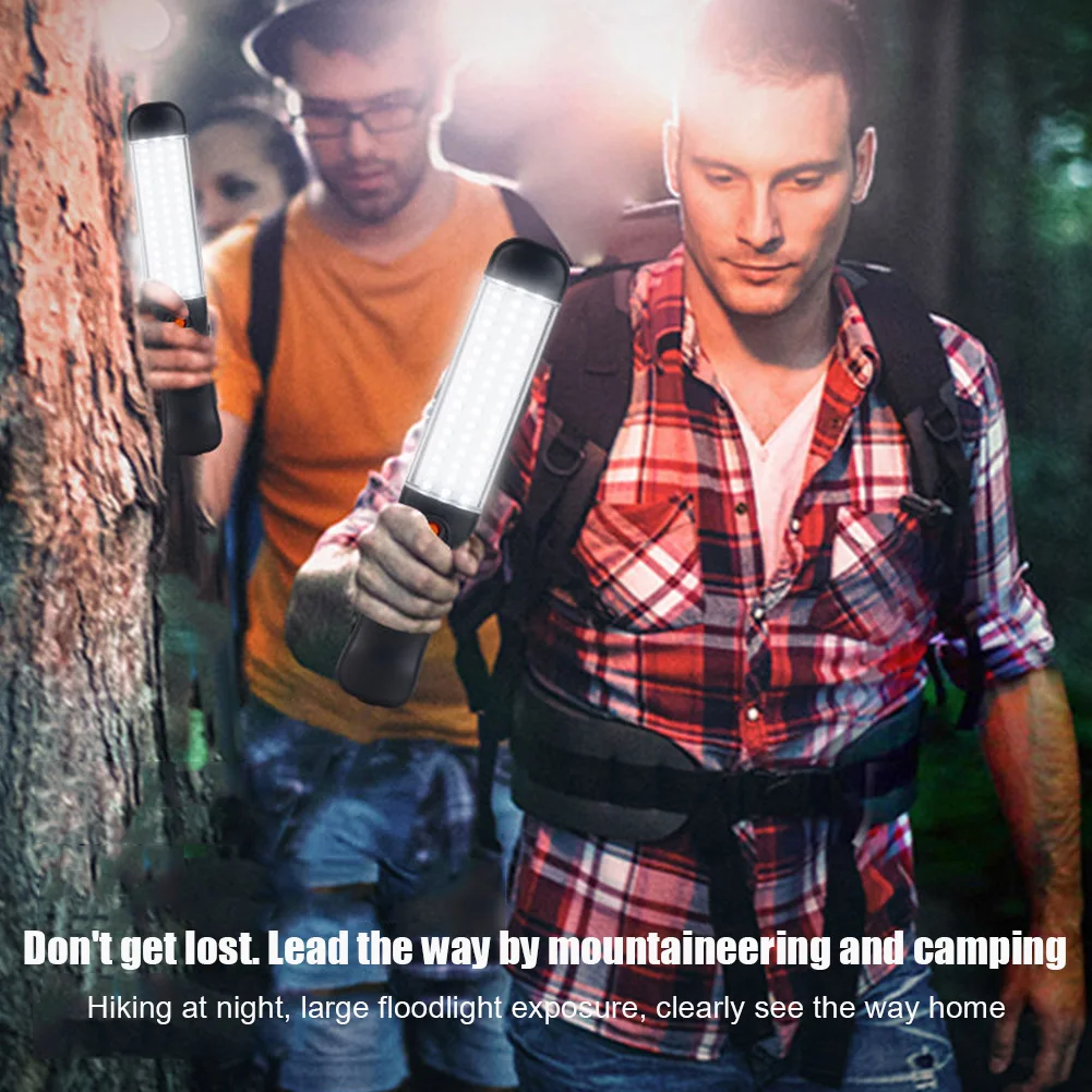 

Светодиодный Рабочий фонарь, мощный светильник для кемпинга, 3 режима, заряжаемый от USB, рабочая лампа с магнитным крючком, водонепроницаемы...