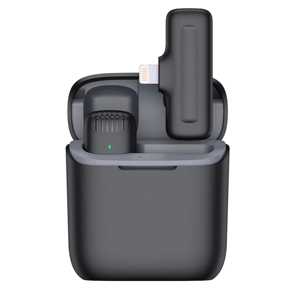 

Wireless Lavalier microphone with charging box, video, suitable for iPhone, Android, laptop, youtube, tiktok
