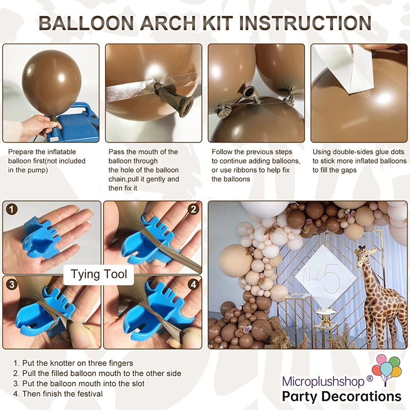 Нейтральные воздушные шары для детского душа кремовый бежевый жемчужный белый