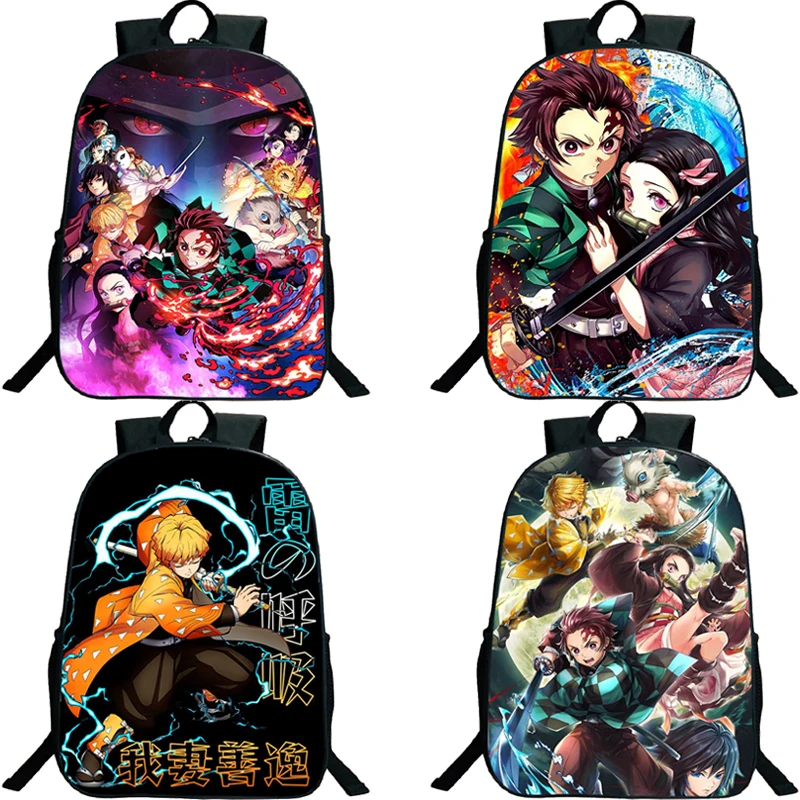 

Demon Slayer Kamado Tanjirou Backpack Kids Schoolbag Kimetsu No Yaiba Anime Backpacks for Girls Boys Students School Bag Mochila