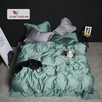 slowdream luxury beauty 100 silk bedding set duvet cover flat sheet fitted sheet pillwocase for home quality bed cover set