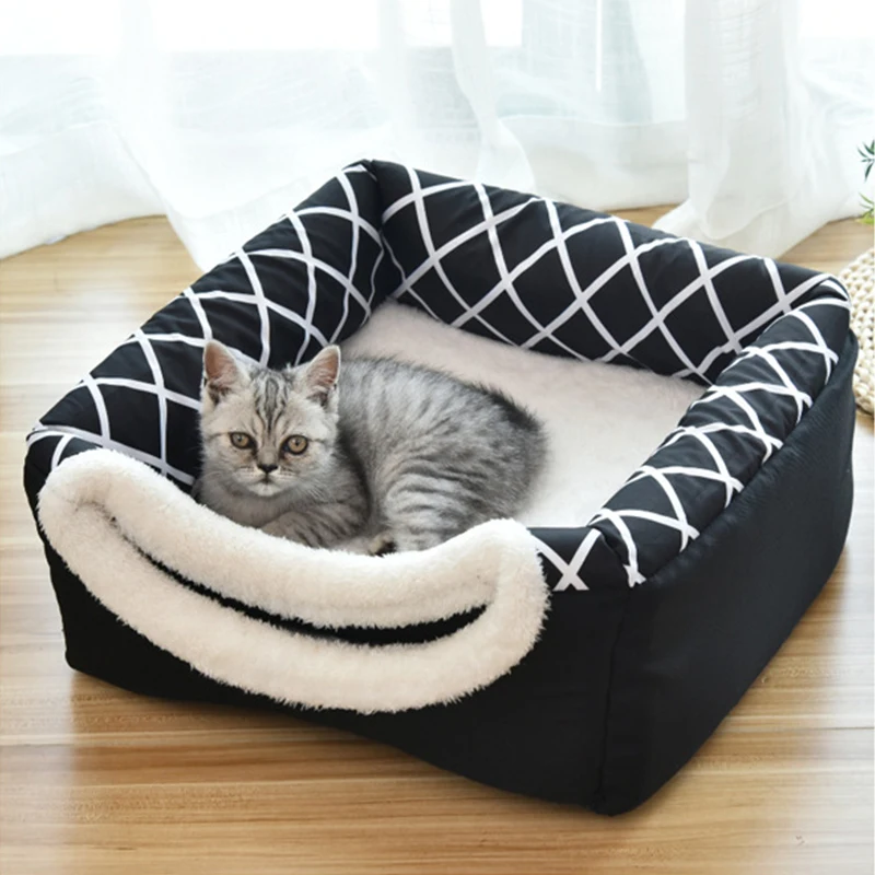 

Winter Deep Tent Nest Small Cozy Dogs Warm Medium Cat Cats Mat Puppy Pet Pet Bed For Cave House Capsule Supplies Sleeping Cat
