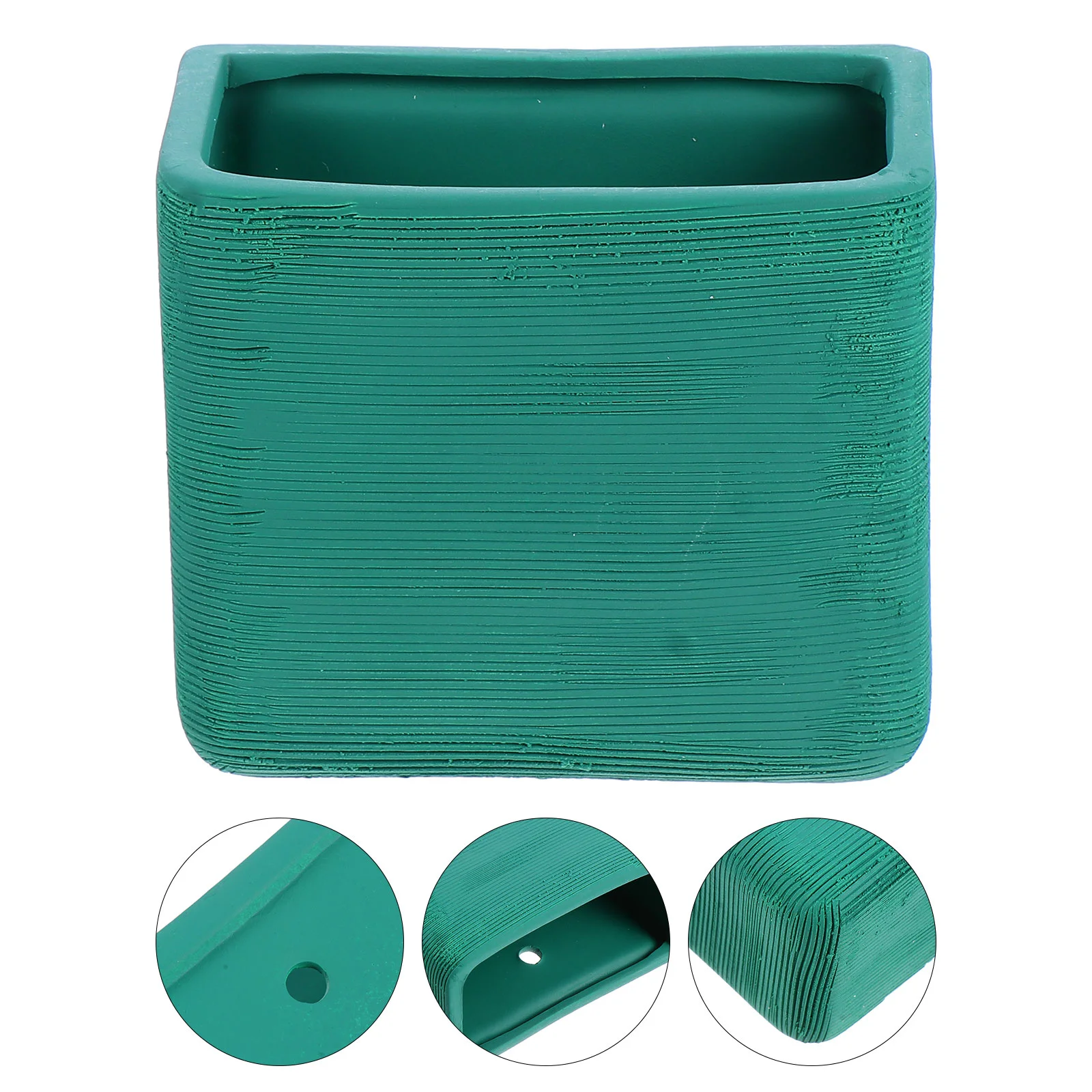 

Geometric Simple Flower Pots Wall Mount Creative Planter Vase Container (Green)