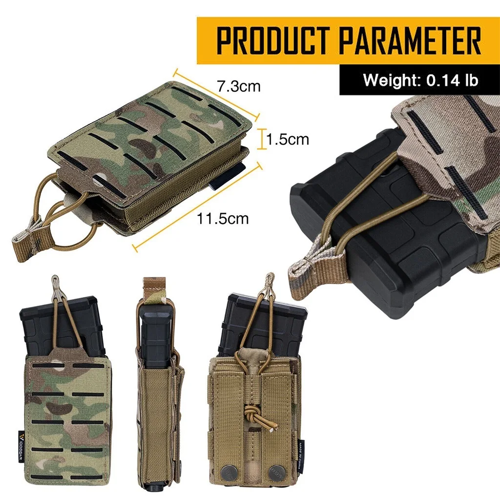 Тактическая подставка MOLLE 5 56 мм камуфляжная для M4 M14 M16 AR15 охотничий с открытым