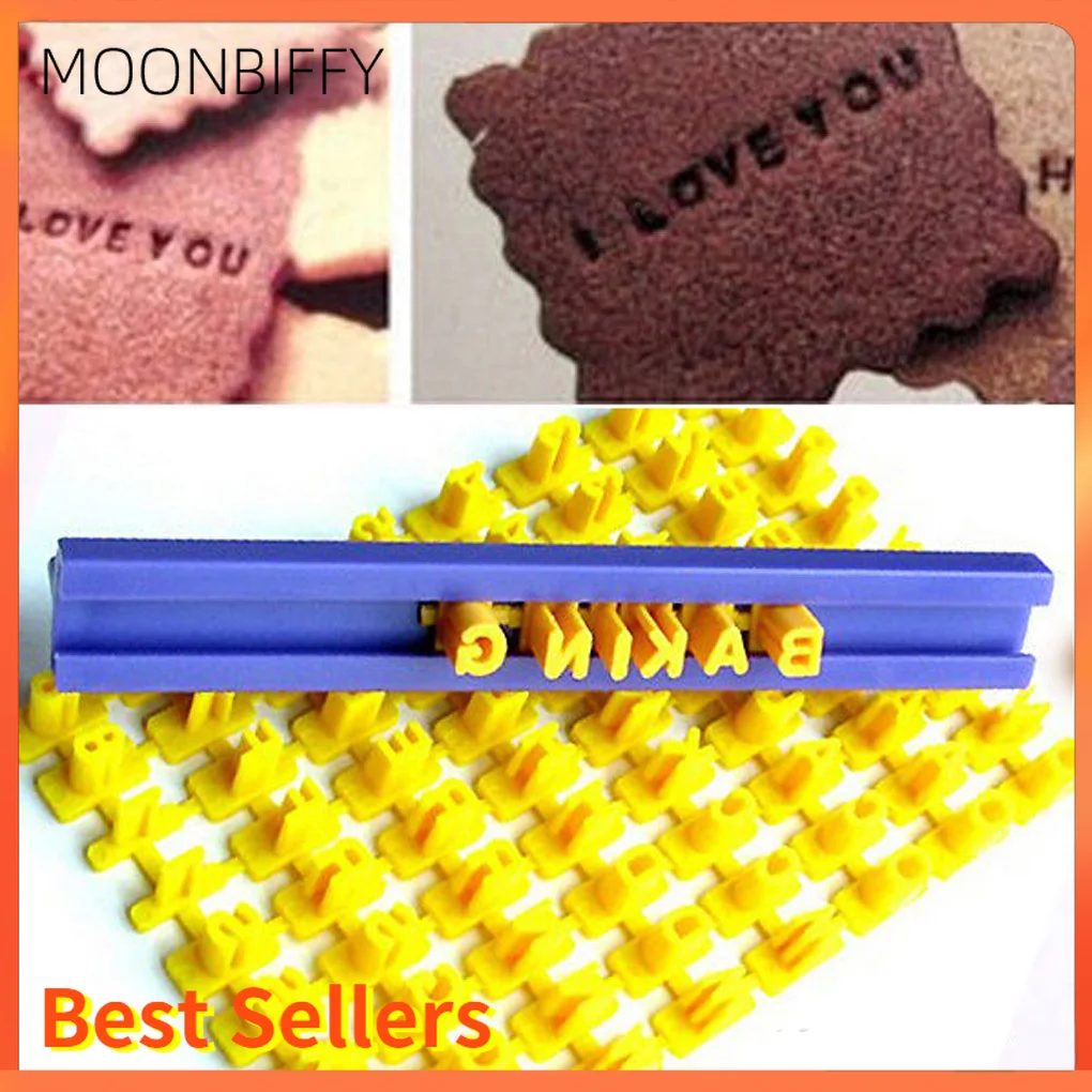 

Biscuits Baking Printing Alphabet Mold Cookies Cutter Word Press Stamp Baking Mold Cake Curling Embossing Mold Cookie DIY Tools