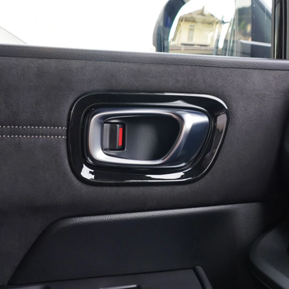 

For Honda Stepwgn Spada Air RP6 RP7 RP8 2022 2023 Black Inner Door Handle Cover Trim Frame Sticker Interior Accessories