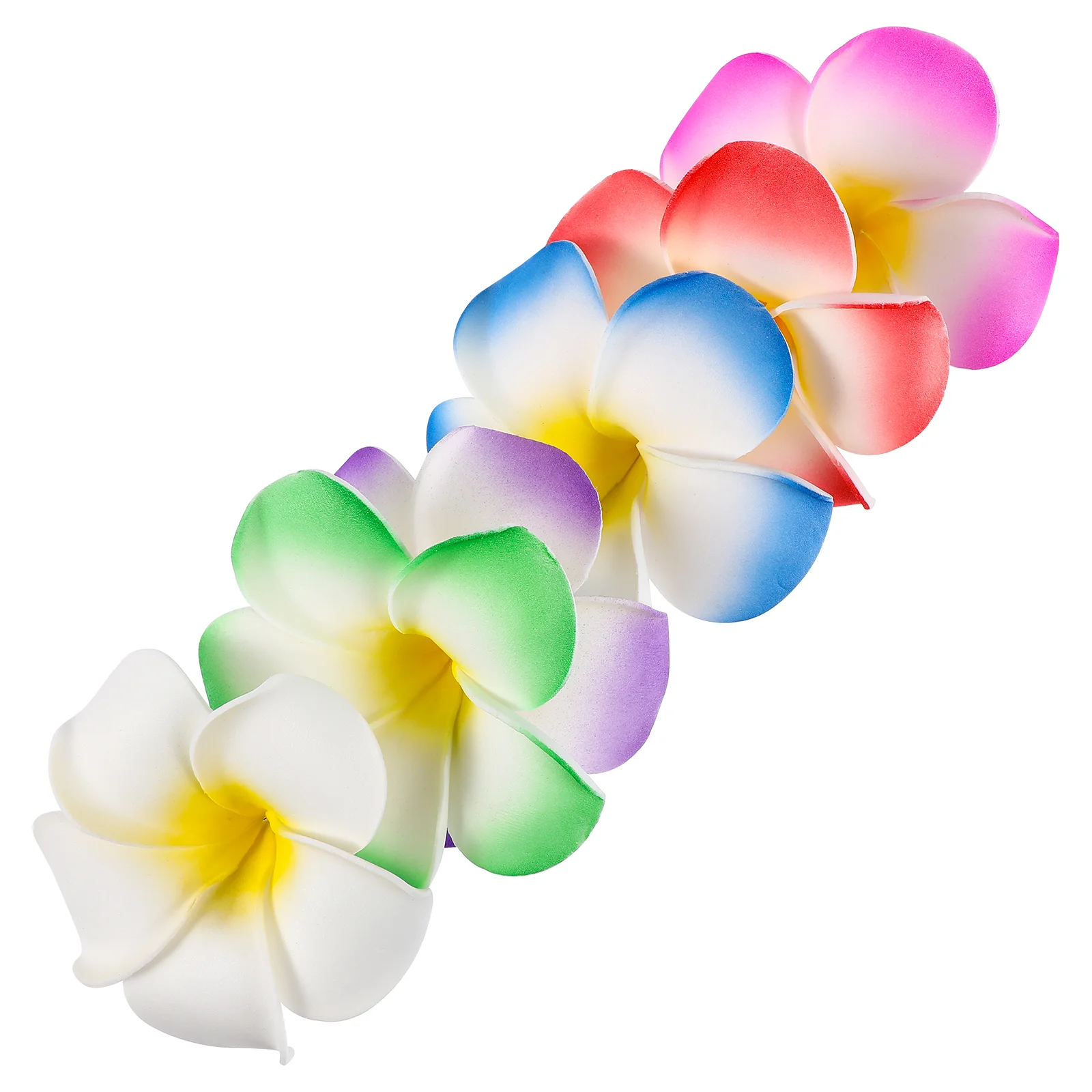 

Barrettes Girls Flower Plumeria Hawaiian Flowers Hair Accessories Decorate Miss