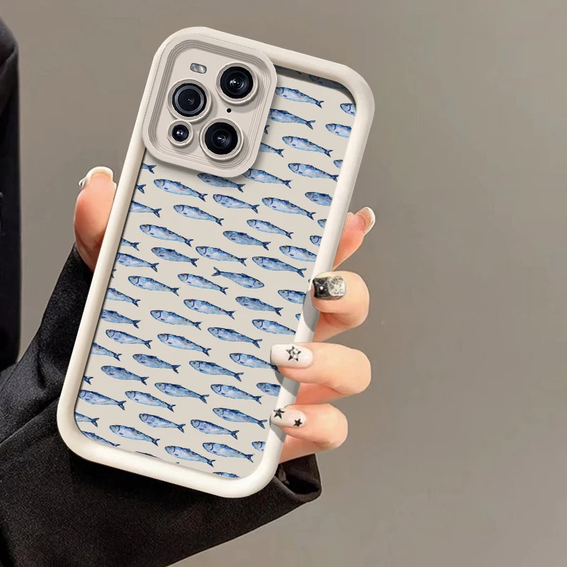 Мягкий силиконовый чехол для телефона Motorola Moto G06 G56 G86 G100 E40 G14 G9 Play E32 E14 E13 G05 G85, матовый чехол с рисунком морской рыбы (art.: 3920db3e10b58) - 3920db3e10b58