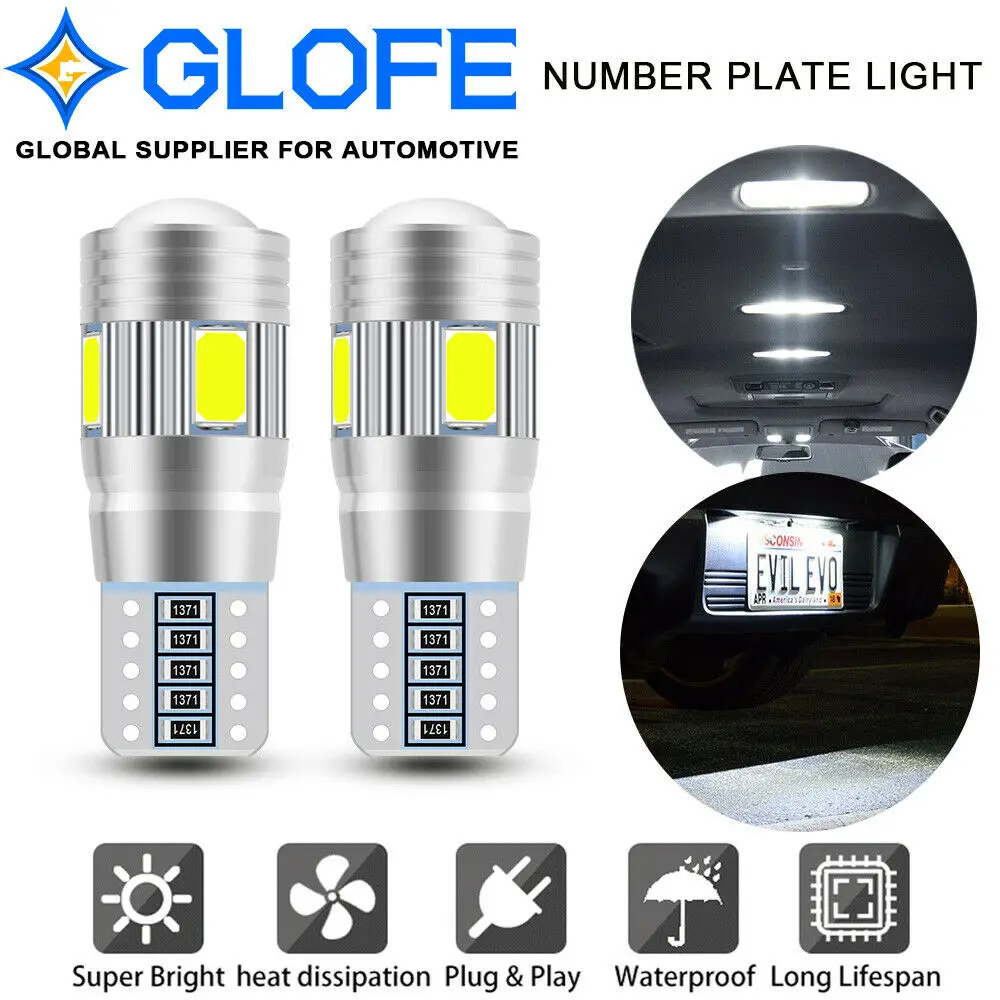 

2 шт., Автомобильные светодиодные лампы Glofe 194 T10