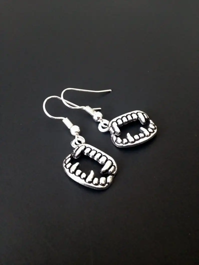 

New Hot Sale Fashion Trend Jewelry Creative Design Denture Pendant Earring Jewelry