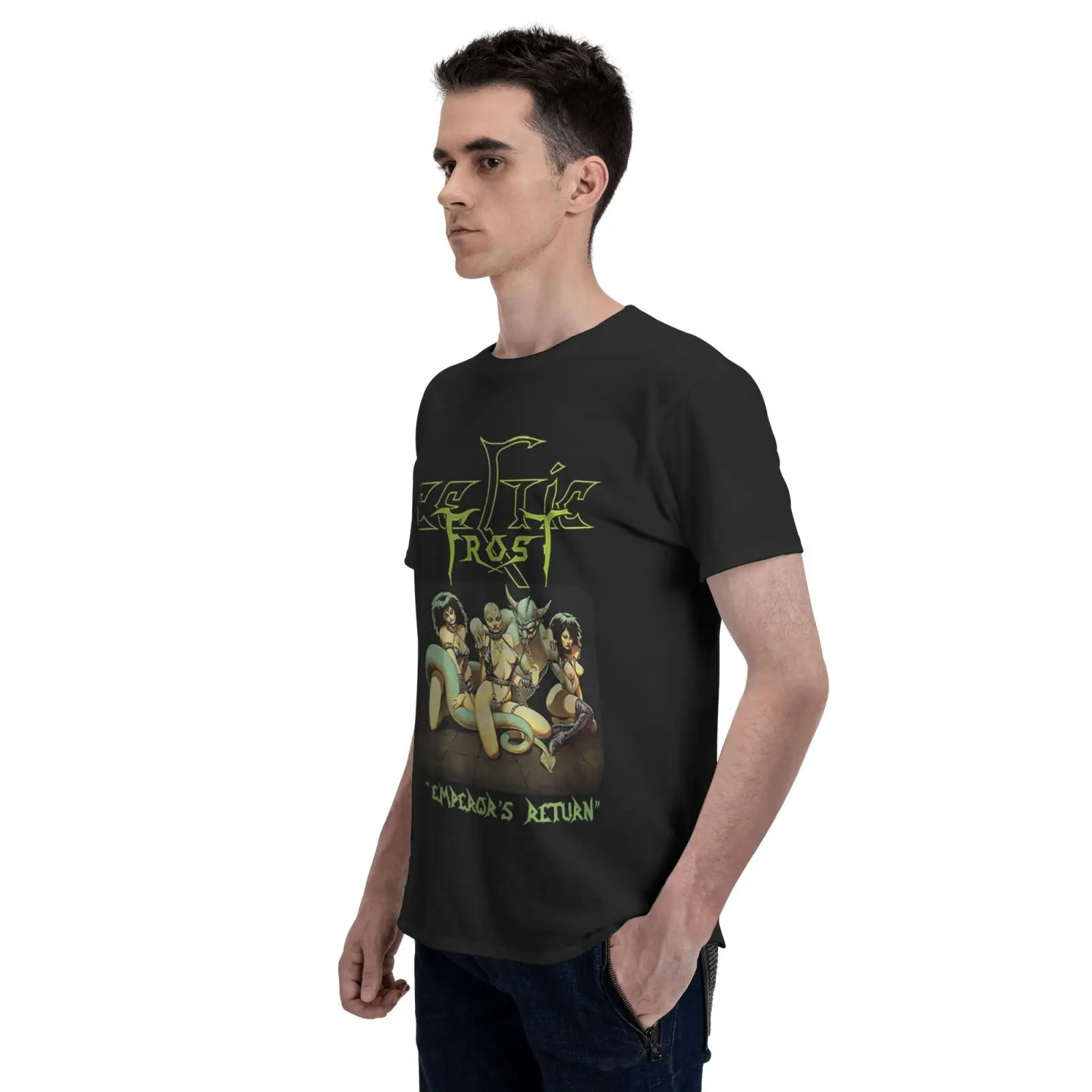 Футболка мужская оверсайз с коротким рукавом принтом мертвой морозы |