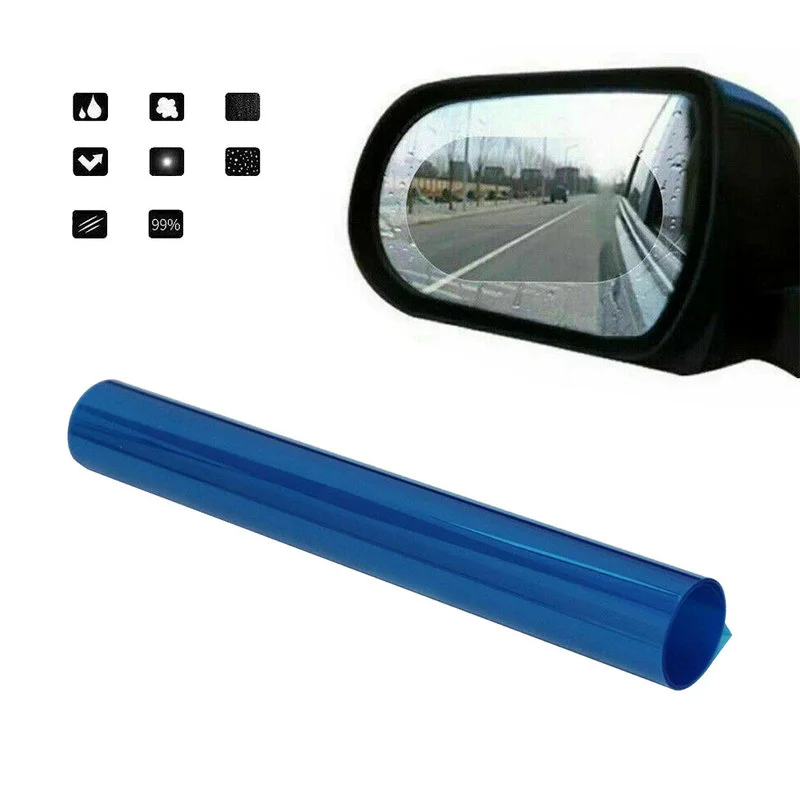 

30x100cm DIY Size Car Rearview Mirror Film Anti Fog Rain-proof Bathroom Mirror Car Mirror Clear Film Sticker Car Accessories