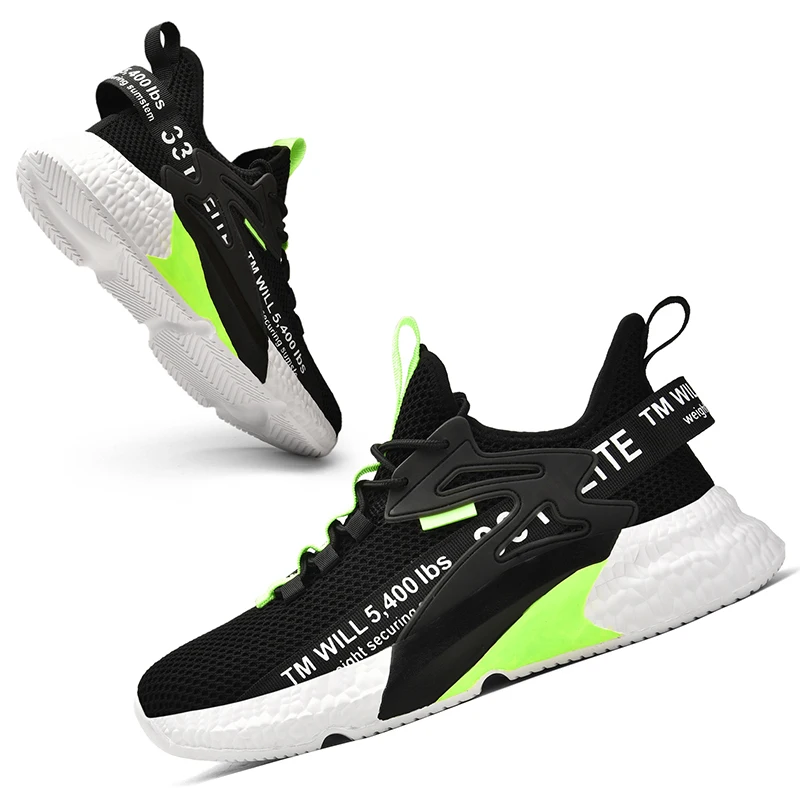 Fashion Men's Shoes Breathable Mesh Running Shoes Outdoor Fitness Training Sports Shoes Non-slip Wear-resistant Sneakers