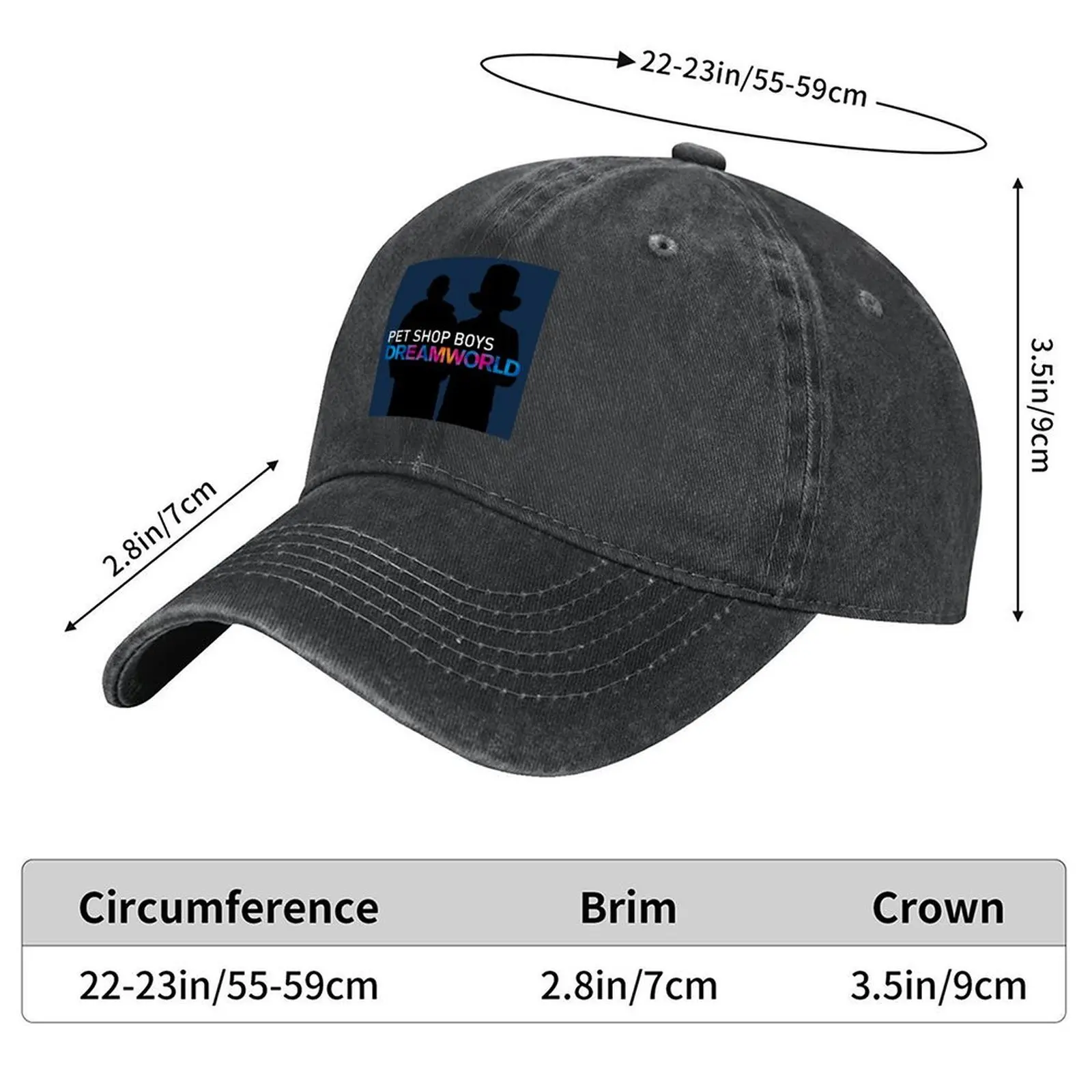 Фото Бейсбольная кепка Pet Dreamworld New Tour 2022, новая шляпа, солнцезащитная кепка для регби, мужские шапки для девочек №2
