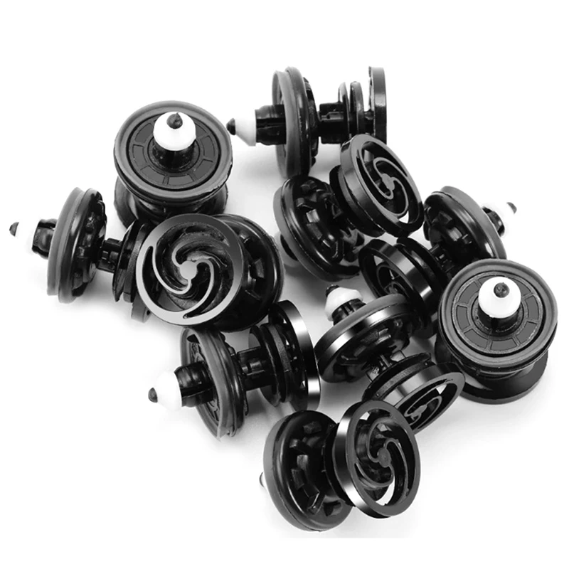 

10 Pcs Car Fastener Black Push Retainer Rivets Clips for Automobile Door Trim Panel Card Clip