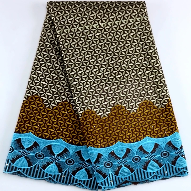 Новейшая африканская хлопчатобумажная ткань 2023 Высококачественная швейцарская