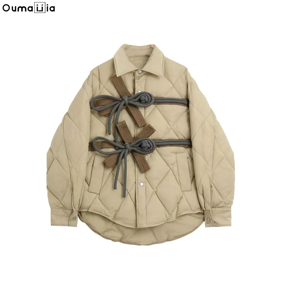 

Coat Women Winter Jacket Niche Design Single-breasted Korean Japanese Style Luxury Puffer Jacket Regular