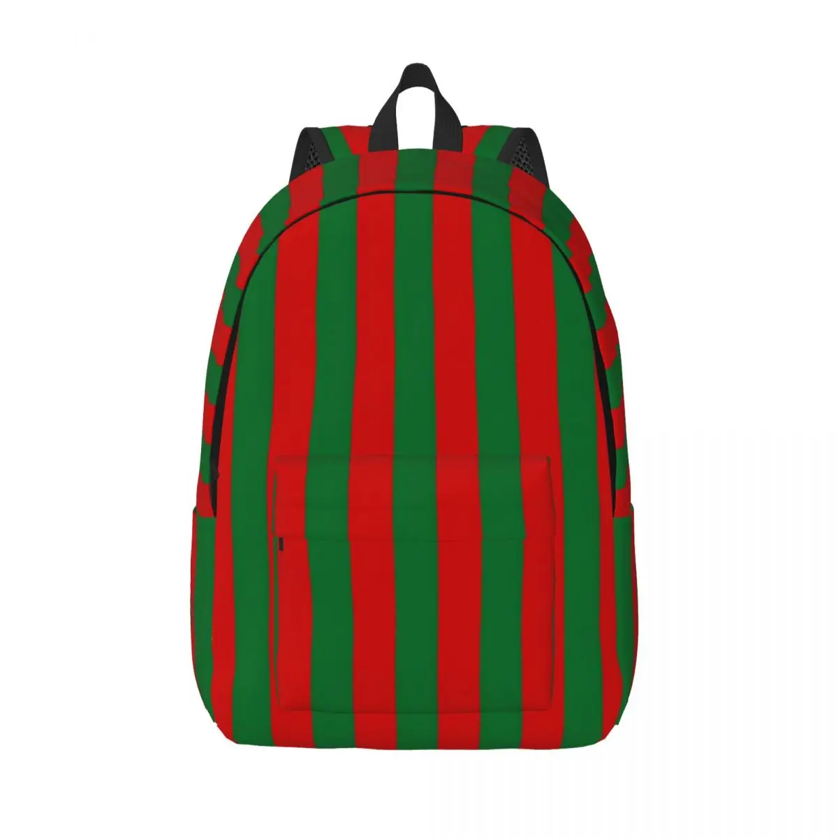 

Vertical Striped Print Backpack Red And Green Backpacks Student Unisex Trekking Print High School Bags High Quality Rucksack