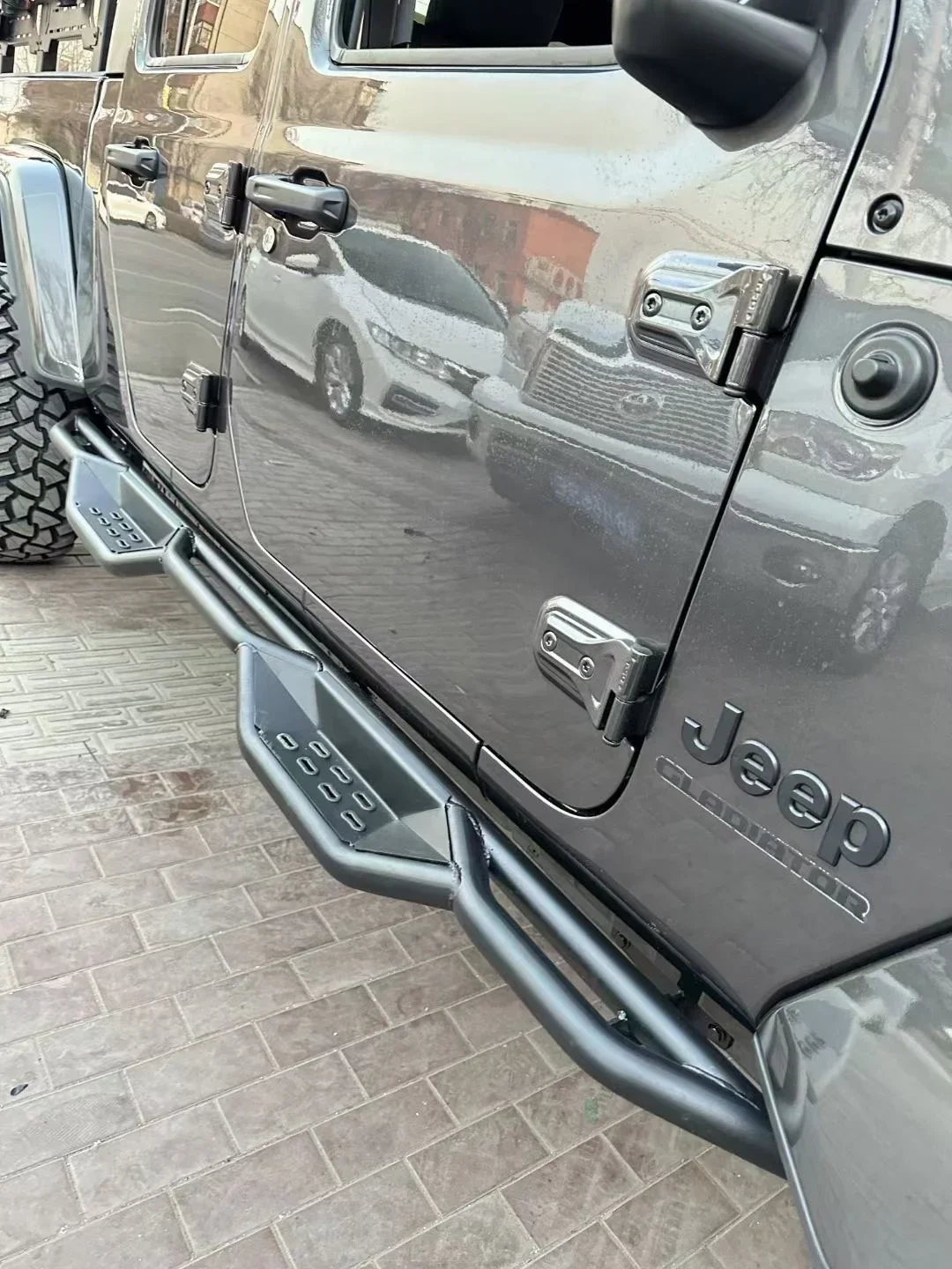 2020-2023 Jeep Gladiator JT 4-дверные подножки со стальными боковыми ступеньками