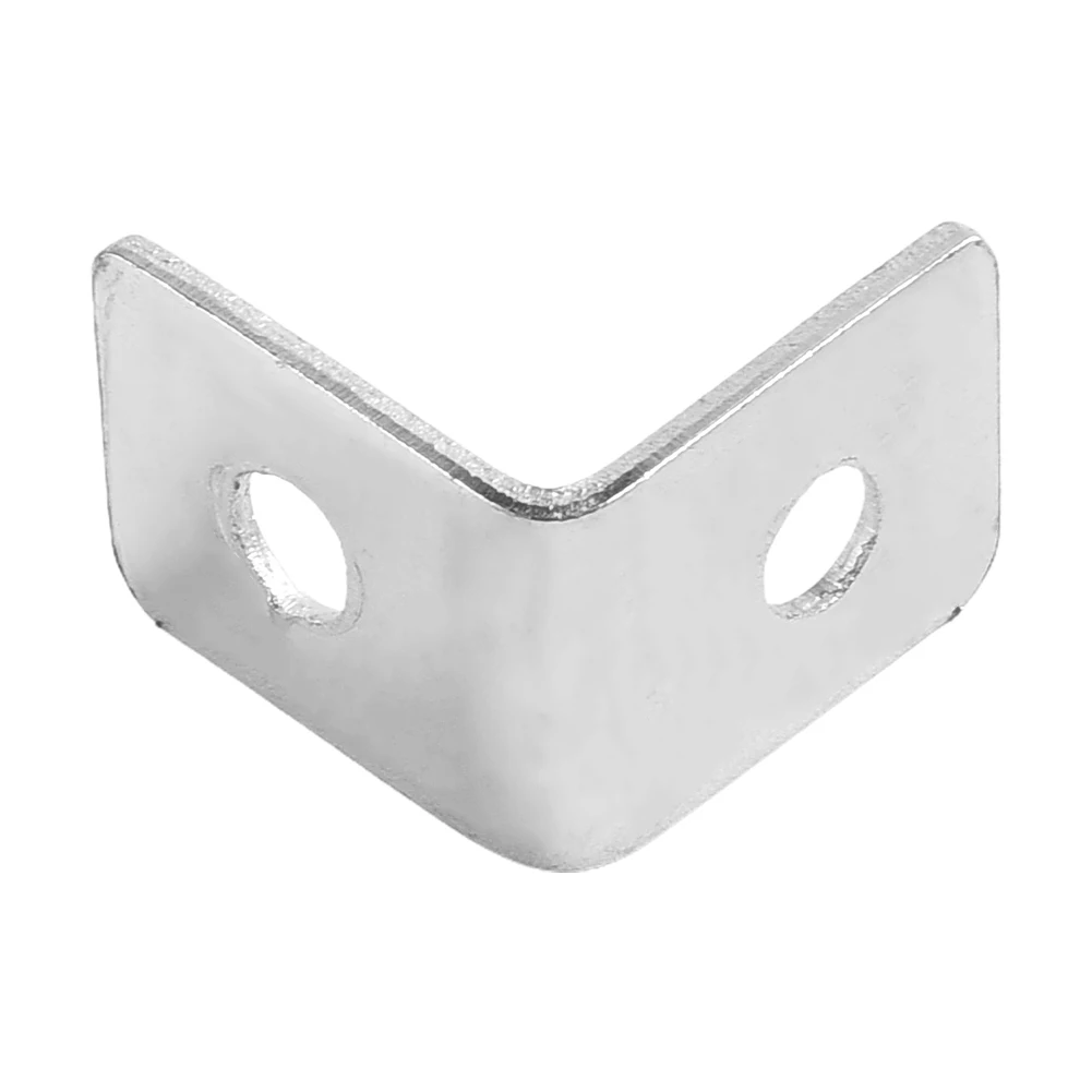 

12PCS Small L-Shaped Right Angle Corner Drawer Shelf Wall Bracket Fastener Iron Corner Stand Supporting Furniture Hardware
