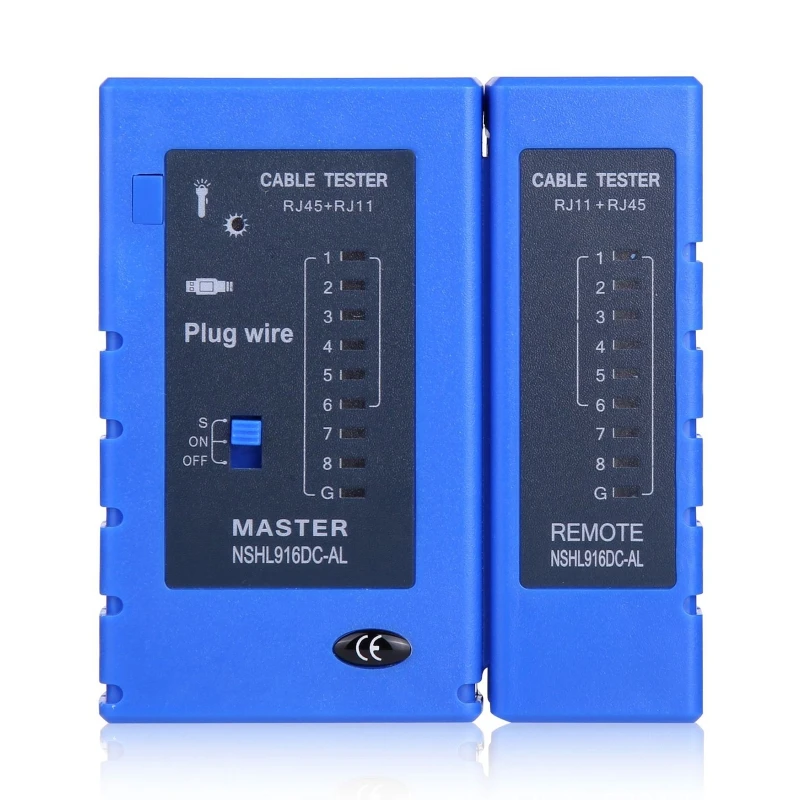 

Network Cable Tester RJ45 Ethernet Wire Test Tool Double Layer Circuit Board Dropship