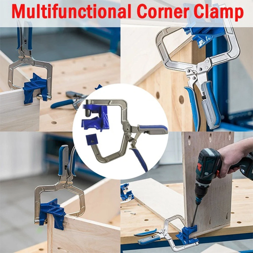 

90 Degree Right Angle Fixed Punch Mounter Corner Clamp Miter Jigs Woodworking Tool T Joints For Kreg Jigs Jigs Miter