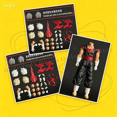 Фото Скоро в продаже: Коллекционные фигурки Dragon Ball YGmw Studio Vegito Weekly Color Action Figures Soldier Models Gift Collection №1