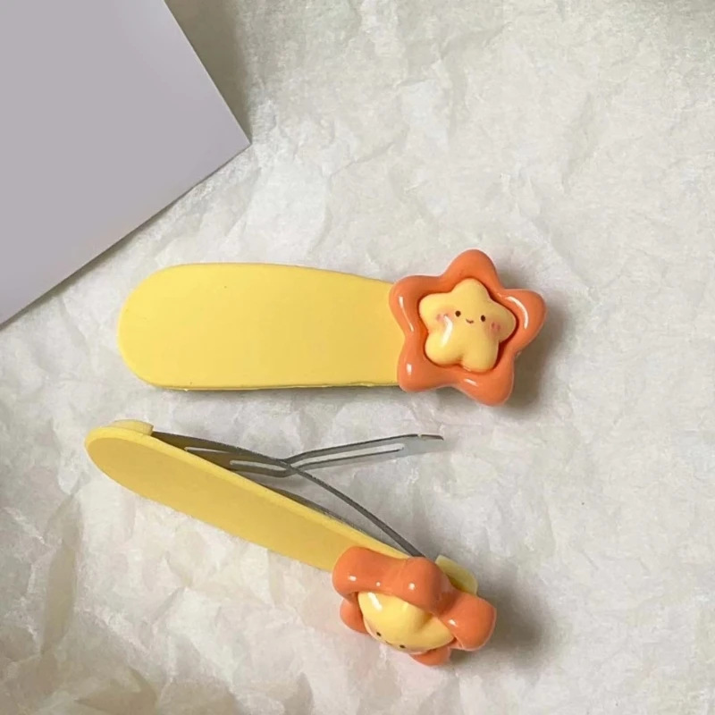 

Cream Color Hair Clip Korean Style Hairpin Kids Girl Hair Barrettes 28TF