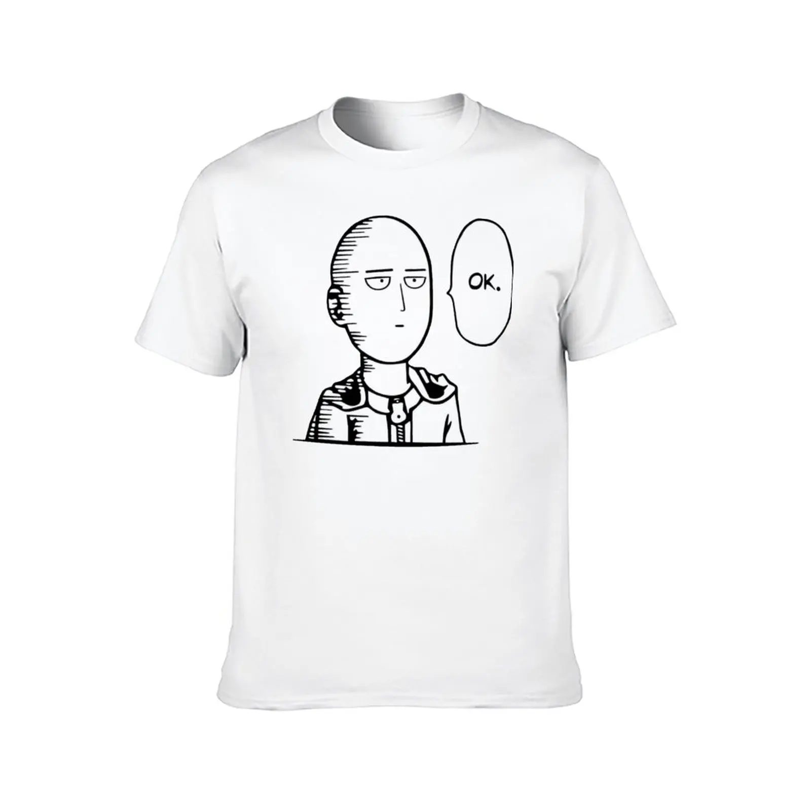 

Vintage T-Shirts One Punch Man OK Pure T-Shirt Cartoon 100 Cotton Graphic Tshirt Short-Sleeve Oversized Beach Clothing Gift Idea