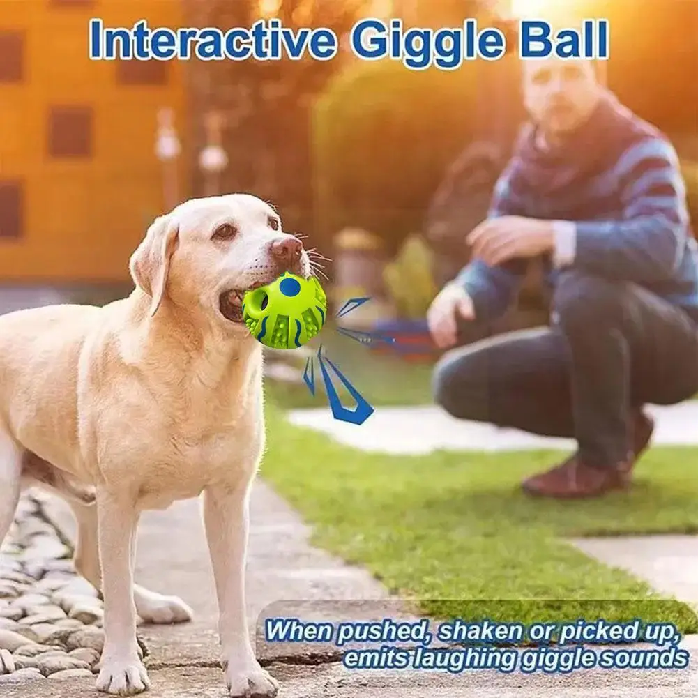 

Pet Toy Dog Self-healing Toy Dog Toy Giggling Sound Pet Ball Molars To Chewing Boredom Ball Rolling Relieve M5D9
